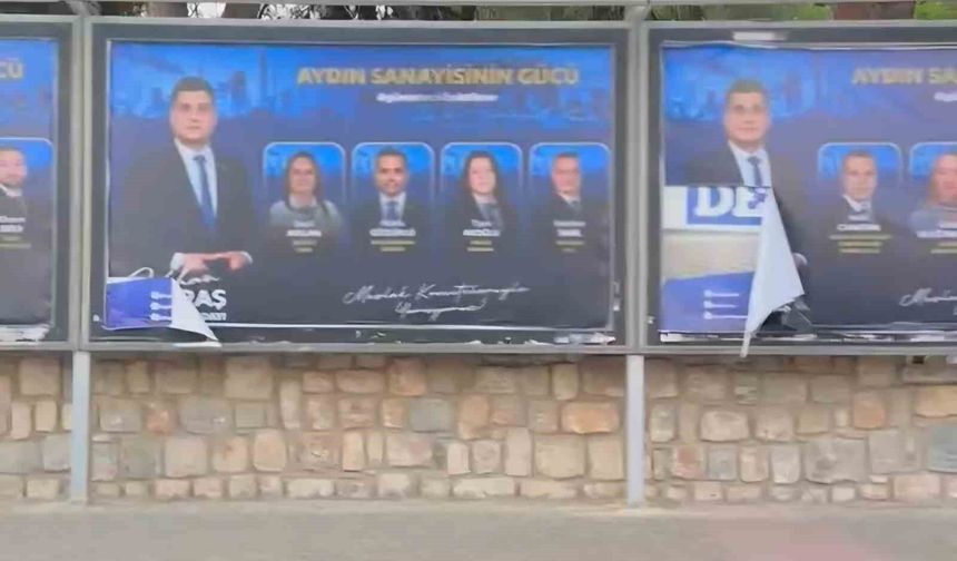 Başkan Maraş'ın afişlerine saldırı