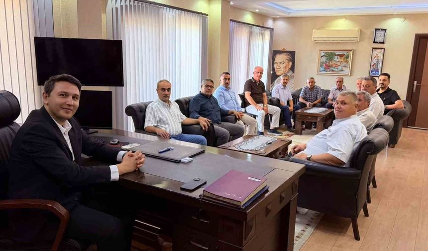 Buharkentli muhtarlar, Kaymakam Haydaroğlu ile görüştü