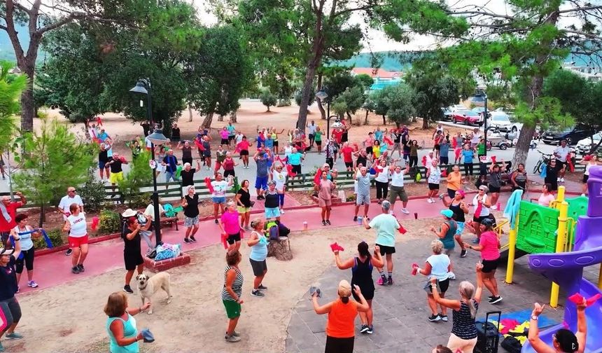 Didimli vatandaşlar Avrupa Hareketlilik Haftası kapsamında sabah sporunda buluştu