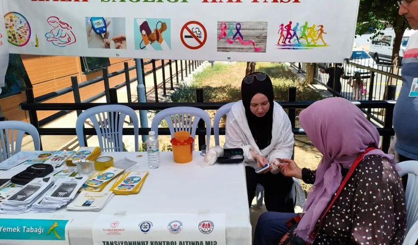 Nazilli'de vatandaşların sağlık karnesi çıkarıldı