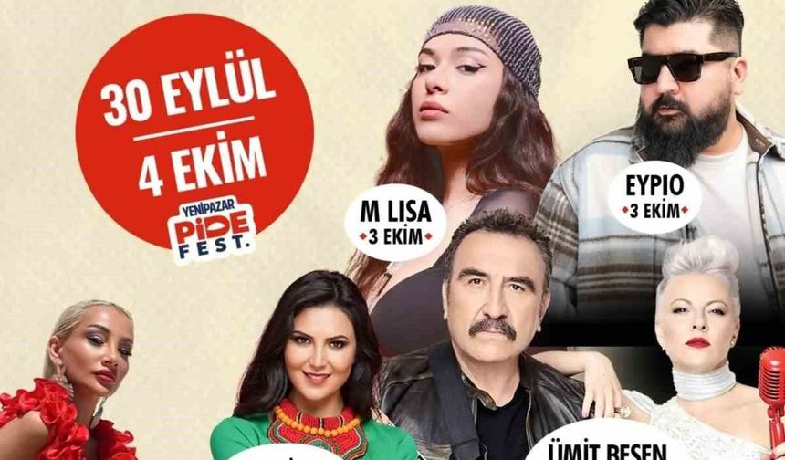 Yenipazar'da pide ve müzik şöleni bugün başlıyor