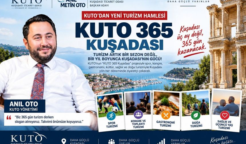Kuşadası’nda turizmi 12 aya yayacak “KUTO 365” projesi