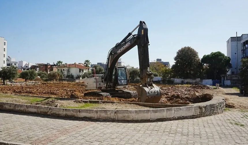 Germencik'te Ortaklar Kapalı Pazar Yeri için çalışmalar başladı