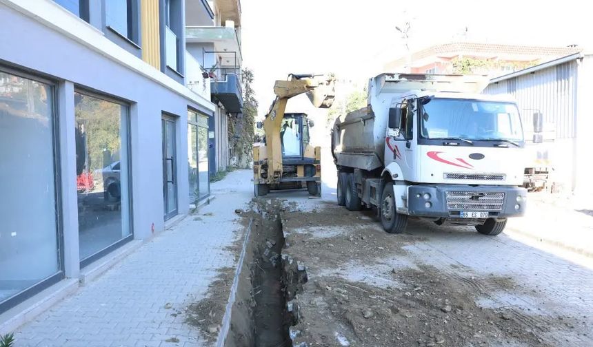 İncirliova Sandıklı Mahallesi'nde altyapı çalışmaları sürüyor