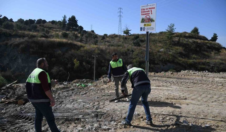 Kuşadası Belediyesi'nden kaçak moloz dökümüne karşı seferberlik