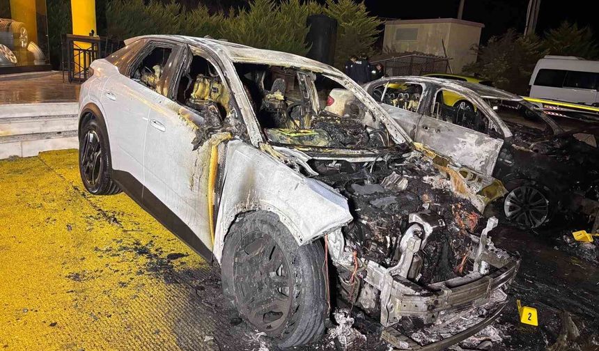 Kuşadası'nda oto galeri kundaklandı