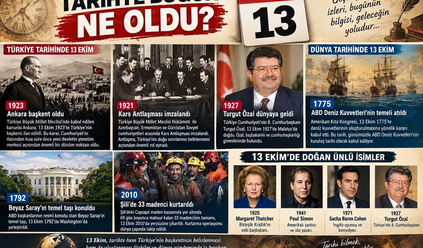 TARİHTE BUGÜN NE OLDU? 13 EKİM