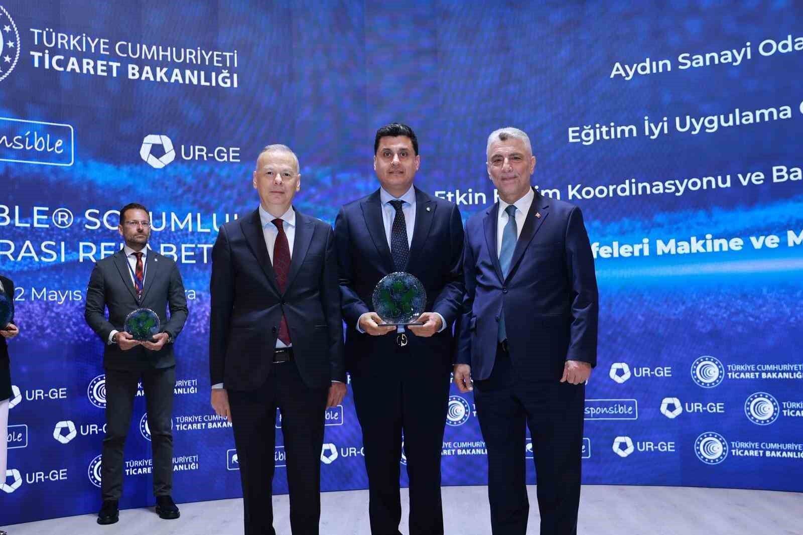Aydın Sanayi Odası'nda Ticaret Bakanlığı'ndan 'UR-GE İyi Uygulama' ödülü