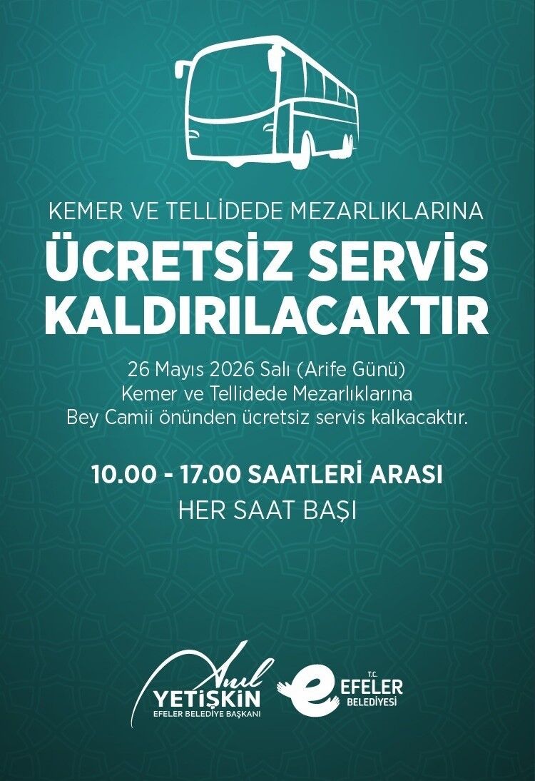 Efeler Belediyesi'nden ücretsiz ulaşım desteği