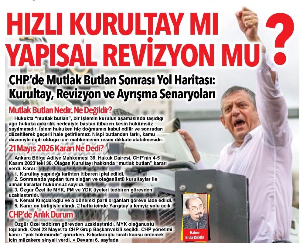 Hızlı Kurultay mı, Yapısal Revizyon mu?