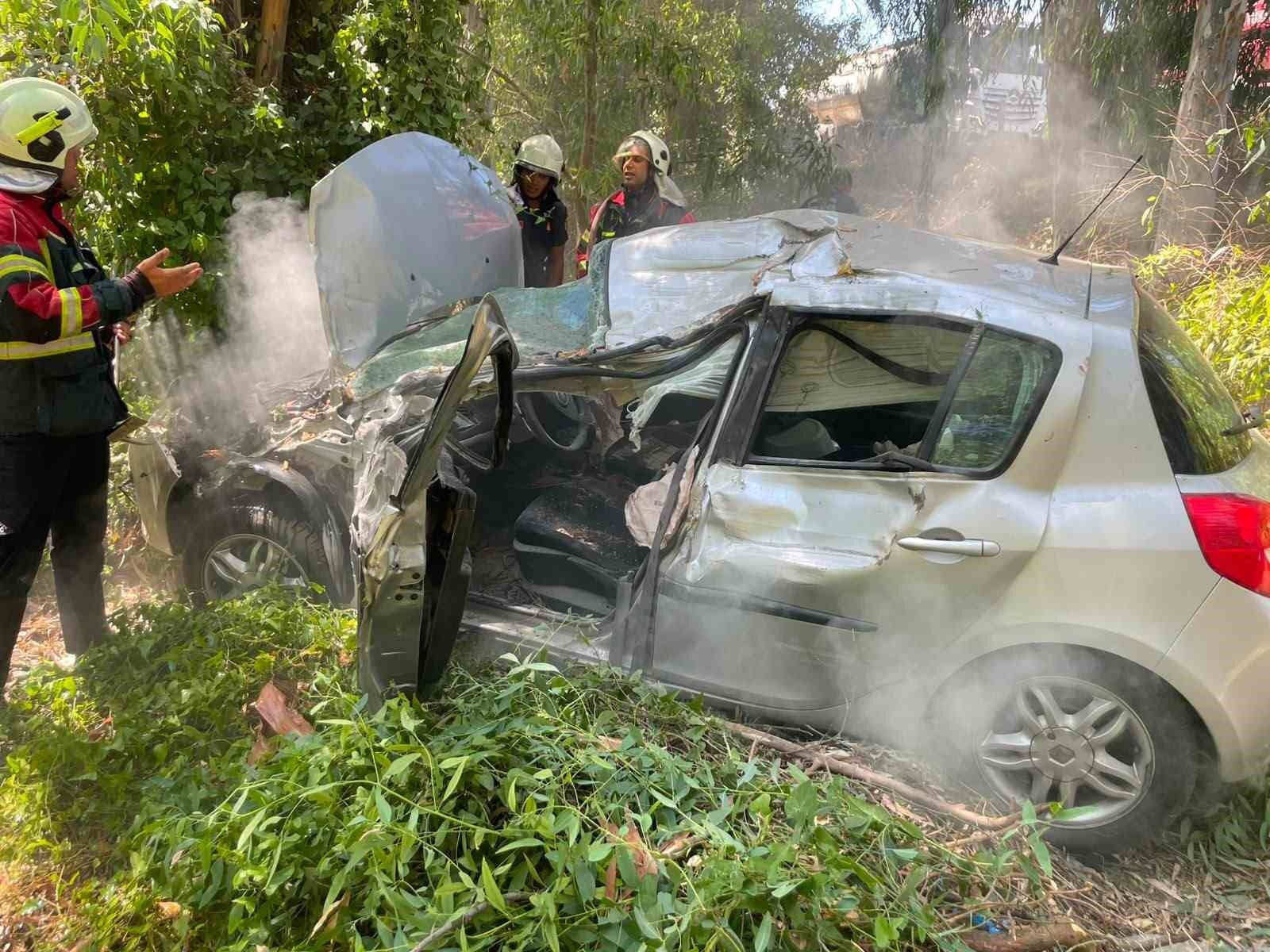 Germencik'te trafik kazası: 1 ölü, 1 yaralı