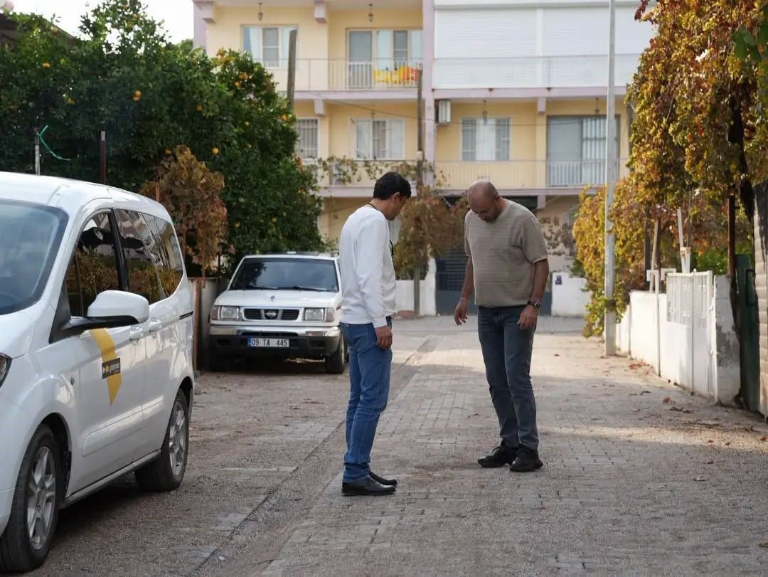 Germencik'te sokaklar yenileniyor